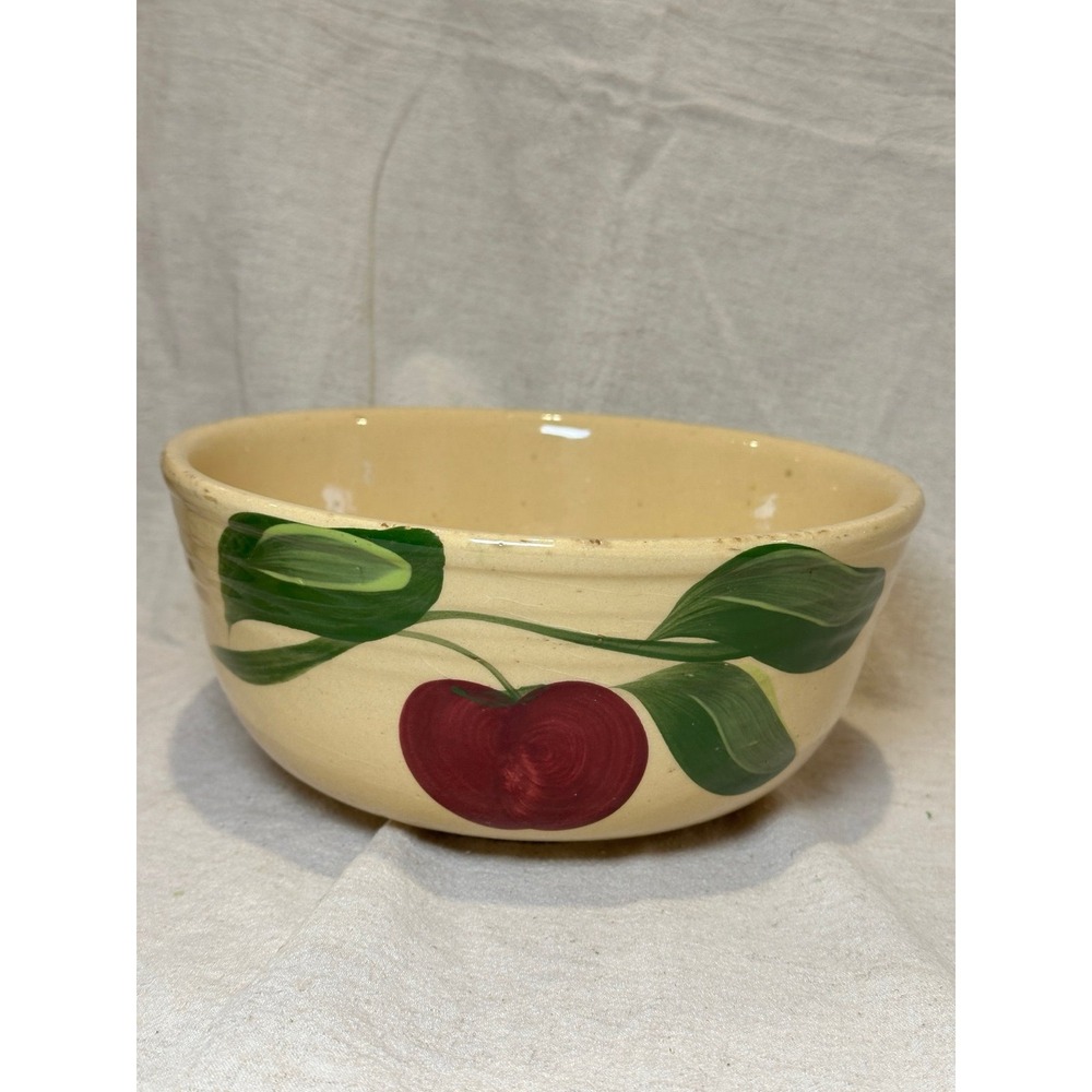 Vintage Watt #7 Bowl Apple Ceramic